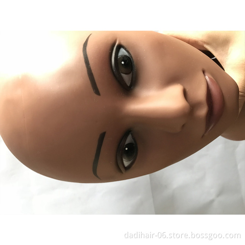 Newest training head makeup hair mannequin head without hair for black